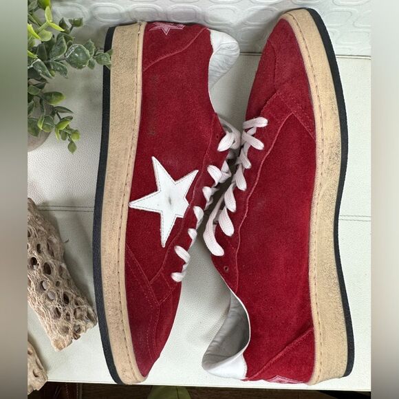 Golden Goose Red Ball Star Sneakers Size 12 - Picture 7 of 13